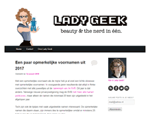 Tablet Screenshot of ladygeek.nl